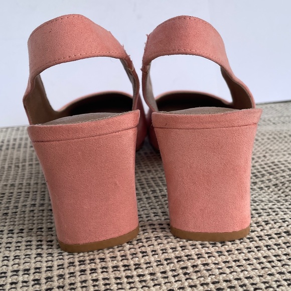 ASOS Sling back pumps pink blush size 6 - Picture 6 of 10